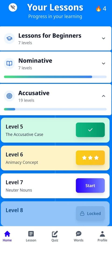 Russian Cases with Anna app screenshot 1